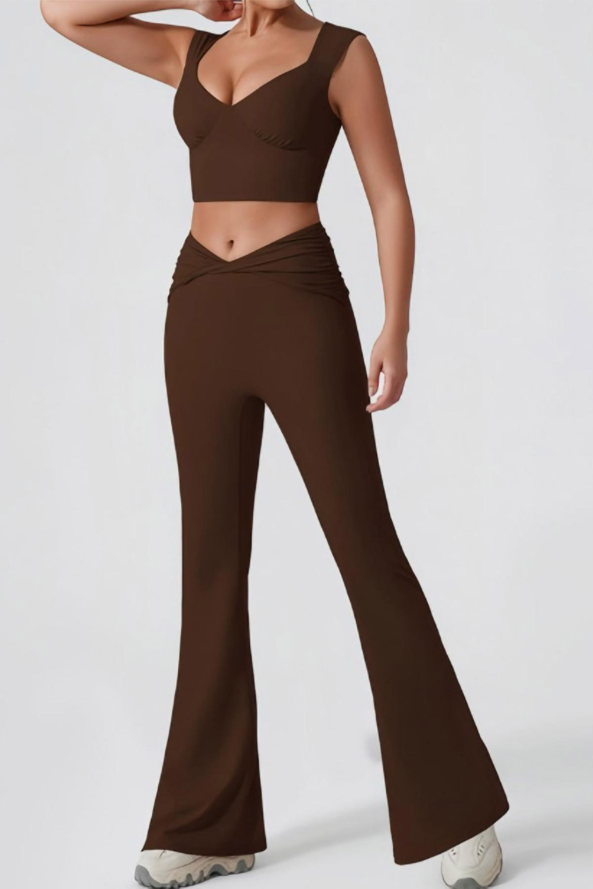 Ethereal Pant Set Coffee Brown Cover